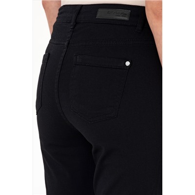 Kadın Siyah Toothpick Fit Kanvas Pantolon