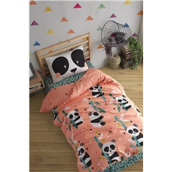 Ev & Ev Home Pamuklu Nevresim Takımı Tek Kişilik Panida Pembe Ep-024558