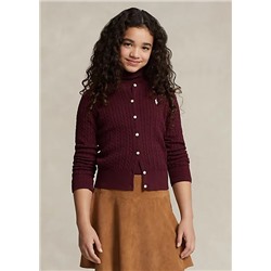 Mini-Cable Cotton Cardigan