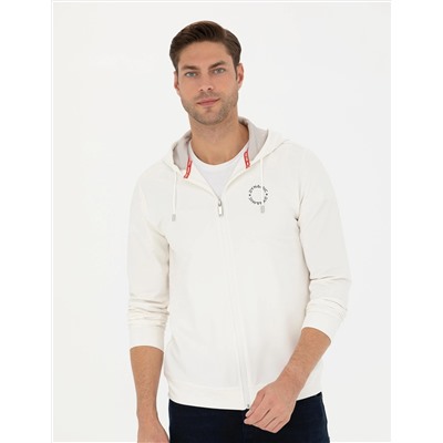 Ekru Regular Fit Örme Hırka
