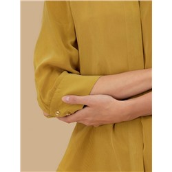 Yeşil Comfort Fit Uzun Kollu Gömlek