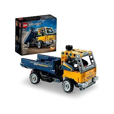LEGO Technic Dump Truck 2in1 Toy Building Set 42147, Model Construction Vehicle and Excavator Digger Kit, Engineering Building Toys for Back to School, Gift for Kids, Boys, Girls Ages 7+ Years Old