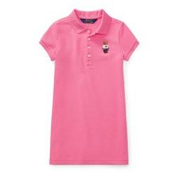 GIRLS 2-6X Polo Bear Mesh Dress