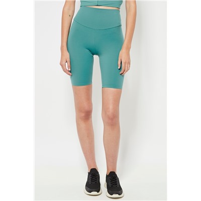 Leggings ciclista cintura alta - Turquesa