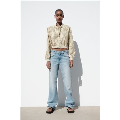 BOMBER CROP ESTAMPADA
