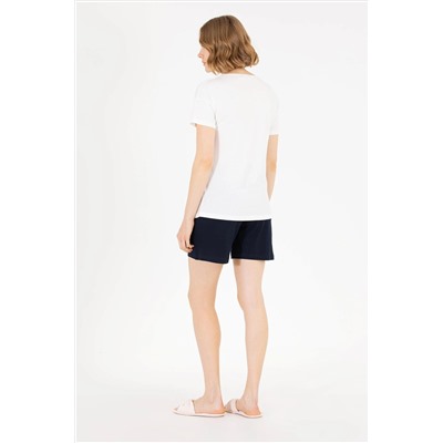 Kadın Beyaz Pijama Takımı