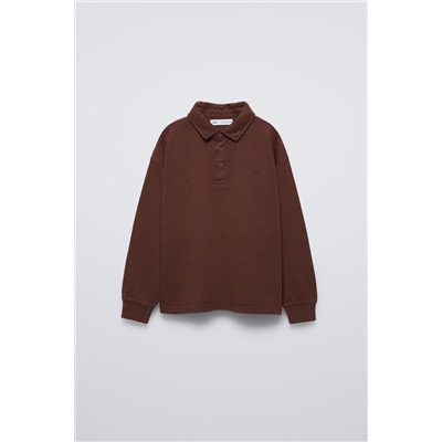 FADED-EFFECT POLO SHIRT