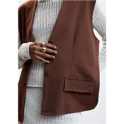 Chaleco recto oversize
