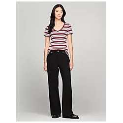 Stripe V-Neck Favorite T-Shirt