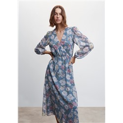 Vestido gasa floral
