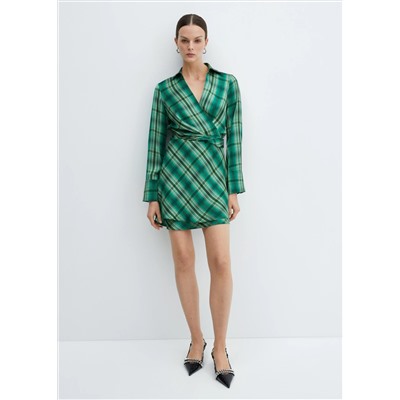 Vestido lazo cuadros