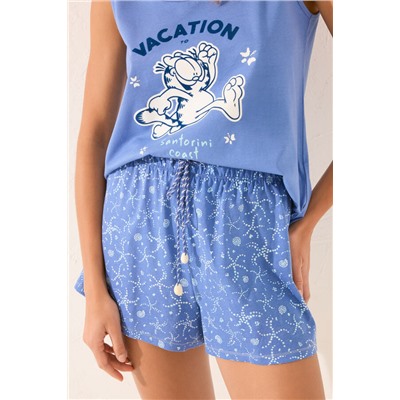 Pijama tirantes azul marino Garfield