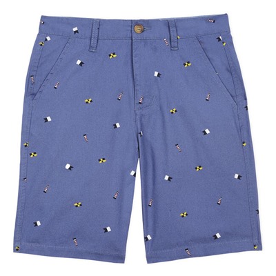 BOYS' GLEN WOVEN SHORT IN SIGNAL FLAG PRINT (8-20)
