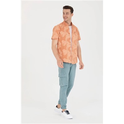 Erkek Mint Kanvas Pantolon