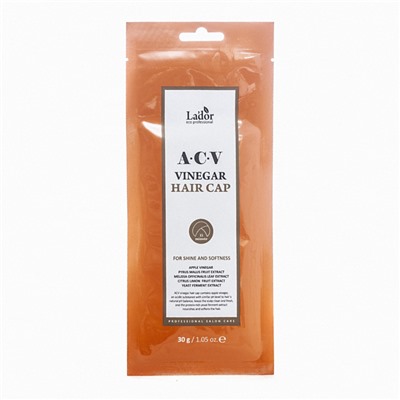 La'dor ACV VINEGAR HAIR CAP Маска-шапочка для волос с яблочным уксусом 30г