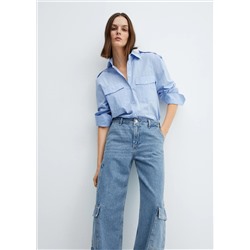 Jeans loose cargo bolsillos