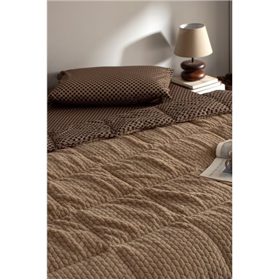 Vincent Tek Kişilik Wellsoft Comforter Set - Bej