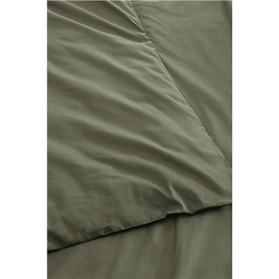 Manon King Size %100 Pamuk Ranforce Düz Nevresim - Yeşil