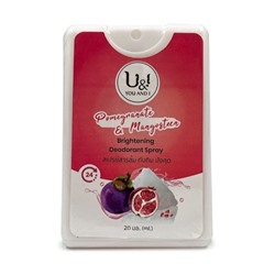U&amp;I Brightening Deodorant Spray Дезодорант спрей освежающий Гранат и Мангустин 20мл