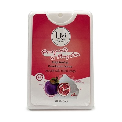 U&amp;I Brightening Deodorant Spray Дезодорант спрей освежающий Гранат и Мангустин 20мл