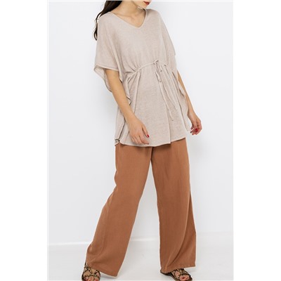 Jersey de lino Beige