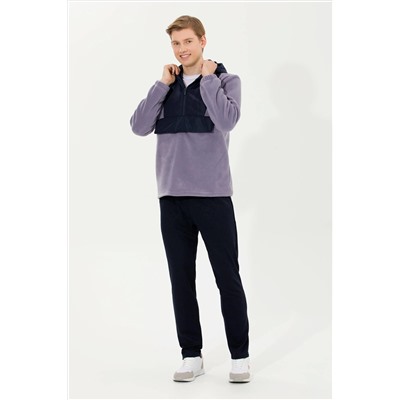 Erkek Gri Kapüşonlu Sweatshirt
