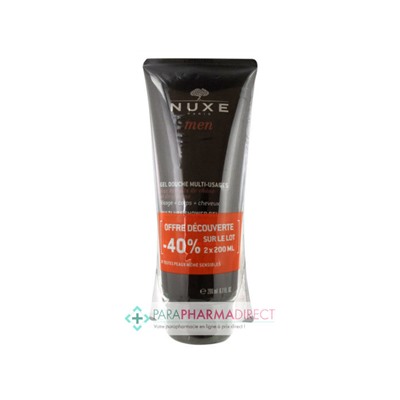 Nuxe Men Gel Douche Multi-Usages 2x200mlLot  × 2