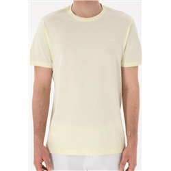 Erkek Regular Fit Bisiklet Yaka Limon Basic Tişört