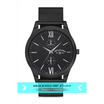 Aqua Di Polo 1987 Erkek Siyah Metal Kol Saati Apwa044002 APWA0440