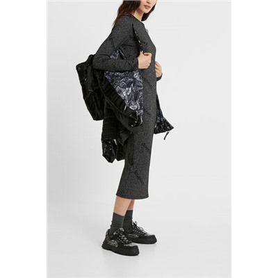 Chaqueta acolchada jacquard