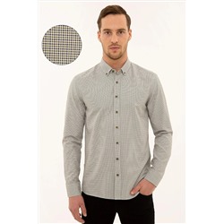 Pierre Cardin Erkek Yeşil Slim Fit Gömlek G021SZ004.000.1108996