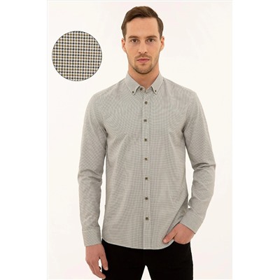 Pierre Cardin Erkek Yeşil Slim Fit Gömlek G021SZ004.000.1108996