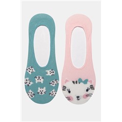 Penti, Pretty Cat 2li Pembe Mint Babet Çorabı