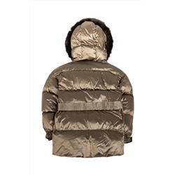 Anorak de manga larga Marrón castaño