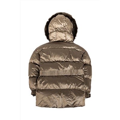 Anorak de manga larga Marrón castaño