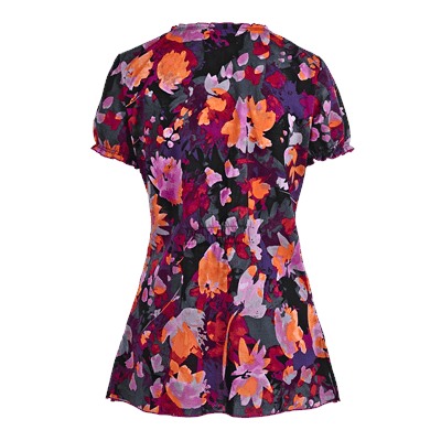 Koi Scrubs Autumn Floral Print Top