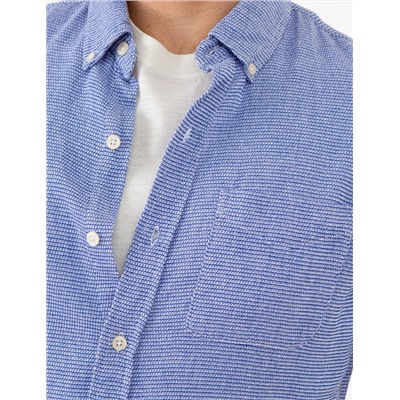 TEXTURED WEAVE SHORT SLEEVE SHIRT WITH POCKET