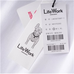 Хлопковая футболка сLife wor*k