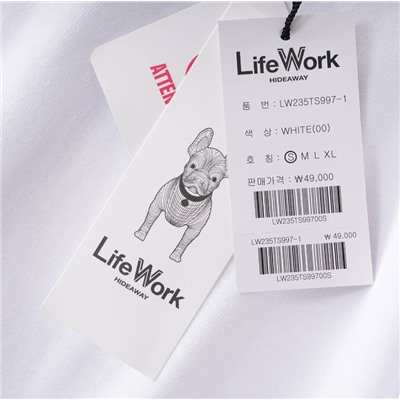 Хлопковая футболка сLife wor*k