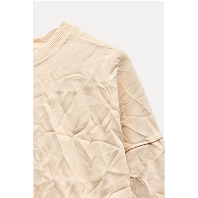 CRINKLED SWEATSHIRT