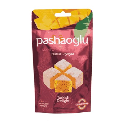Рахат-Лукум "Pashaoglu" 150 гр манго-семена чиа 1/18, шт