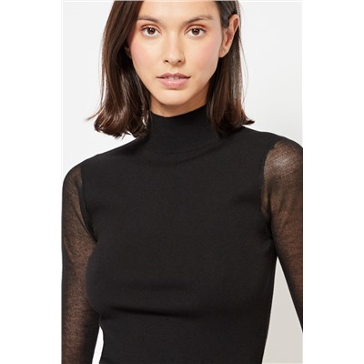 Jersey bimateria - Negro