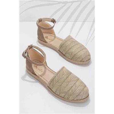 Bambi Vizon Kadın Espadril K01823020528