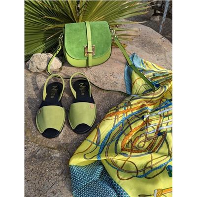 Ab.Zapatos • 3106-8 • pistacho+Pelle 2704 pistacho+палантин Martina HYL(100) amarillo