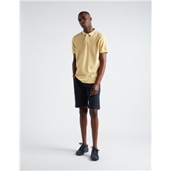 Straight Fit Twill Shorts, Men, Dark Blue