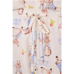 Pijama largo camisero 100% algodón "Peter Rabbit"