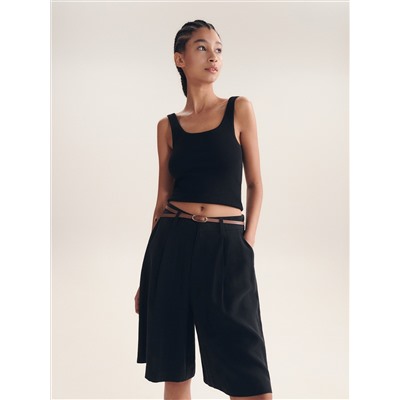 Shorts mit Gürtel