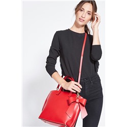 Bolso de piel Mini Lila Rojo