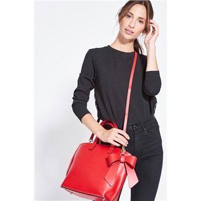Bolso de piel Mini Lila Rojo