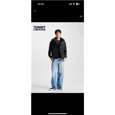 Мужская пуховая жилетка  Tomm*y Hilfige*r  Экспорт